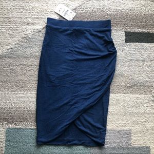 Zara dark blue heathered skirt